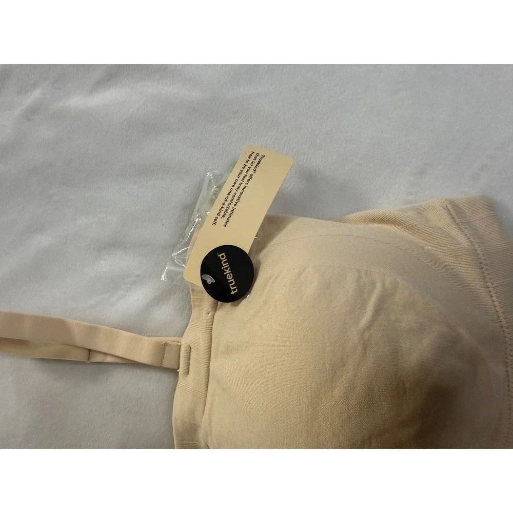 Truekind Convertible Strapless Bandeau Bra Beige Nude 3XL Seamless Wirefree NEW